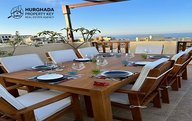 furnished 2 bedroom penthouse in Azzurra sahl hasheesh